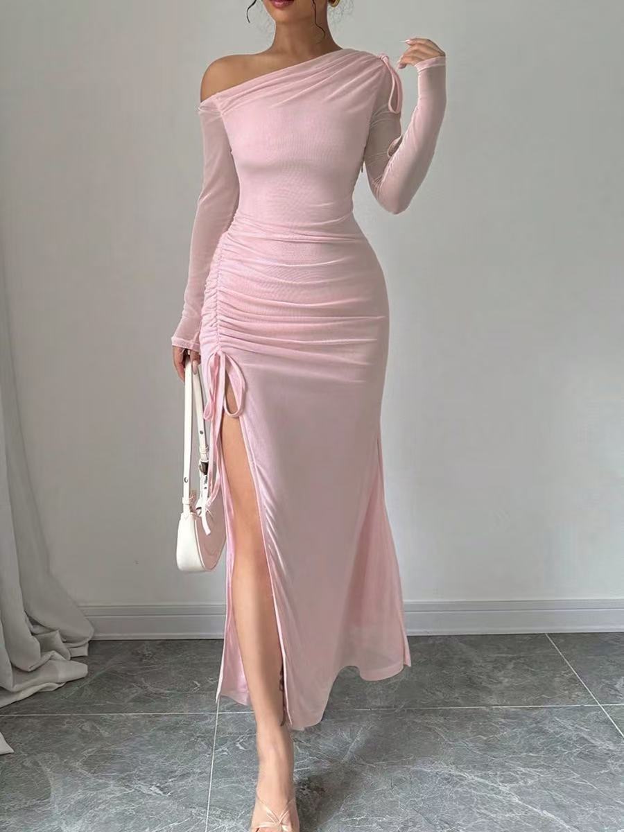 Vestido de punto ajustado de moda para mujer